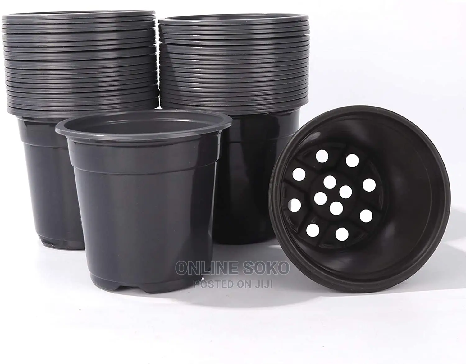 Reusable Disposable Plastic Plant Seedling Flower Pots - 10
