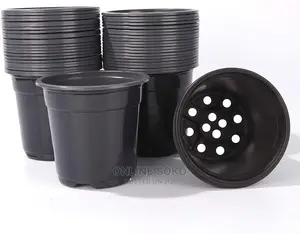 Reusable Disposable Plastic Plant Seedling Flower Pots - 10