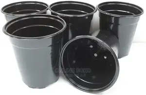 Reusable Disposable Plastic Plant Seedling Flower Pots - 10