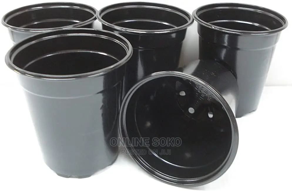 Reusable Disposable Plastic Plant Seedling Flower Pots - 10