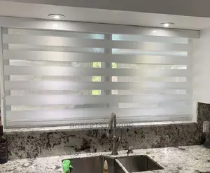 White Zebra Window Blinds