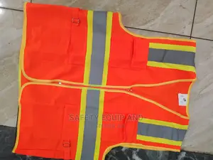 Orange Reflective Vest With Pockets