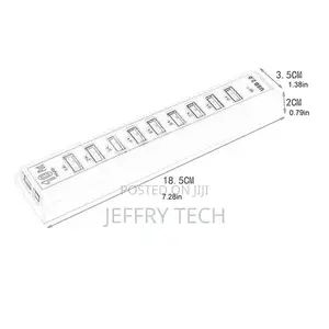 Usb2.0 10 Port Hub Multi Usb Splitter High Speed 480mbps Usb