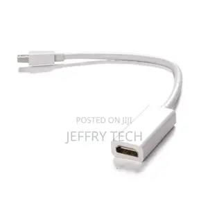 White HDTV Adapter Mini Displayport to Hdmi for Mac