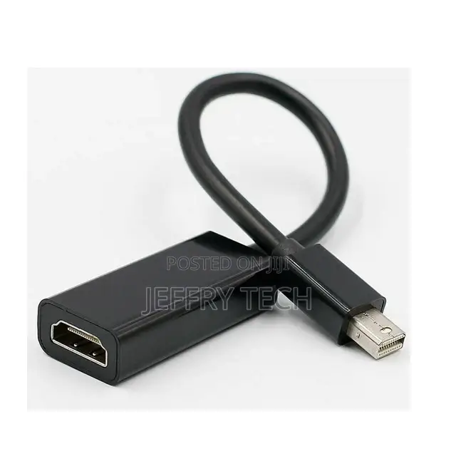 White HDTV Adapter Mini Displayport to Hdmi for Mac