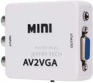 Uality Mini VGA to Video Converter Monitor Av to Vga Video C