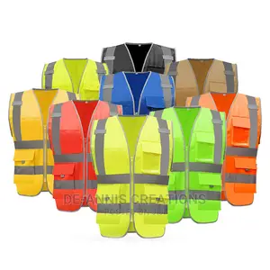 Branded Reflector Jackets With Pockets and Zip