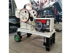 Small Heavy Duty Diesel Engine Jaw Crusher PE 250 400