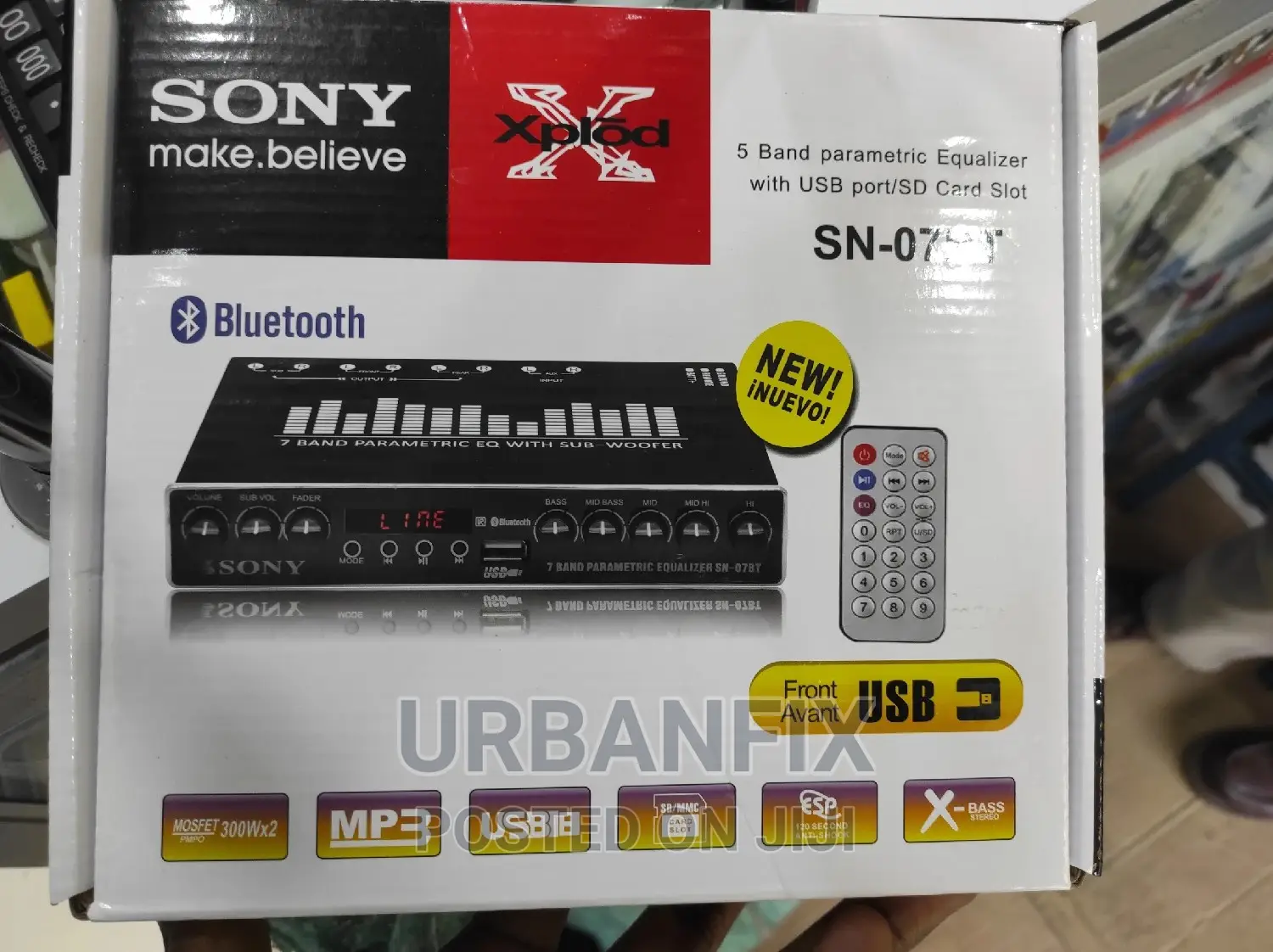 Sony X-Plode Car Equalizer With Bluetooth