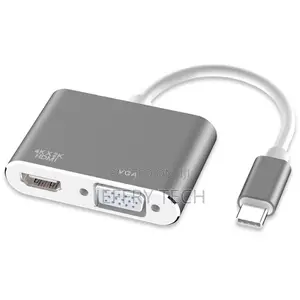 Type C to HD VGA 2 in 1 Adapter USB-C 3.1 to 4K HDTV VGA For