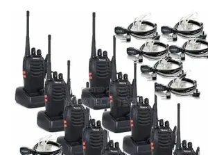 Bf 888S Walkie Talkie With Ear Piece-