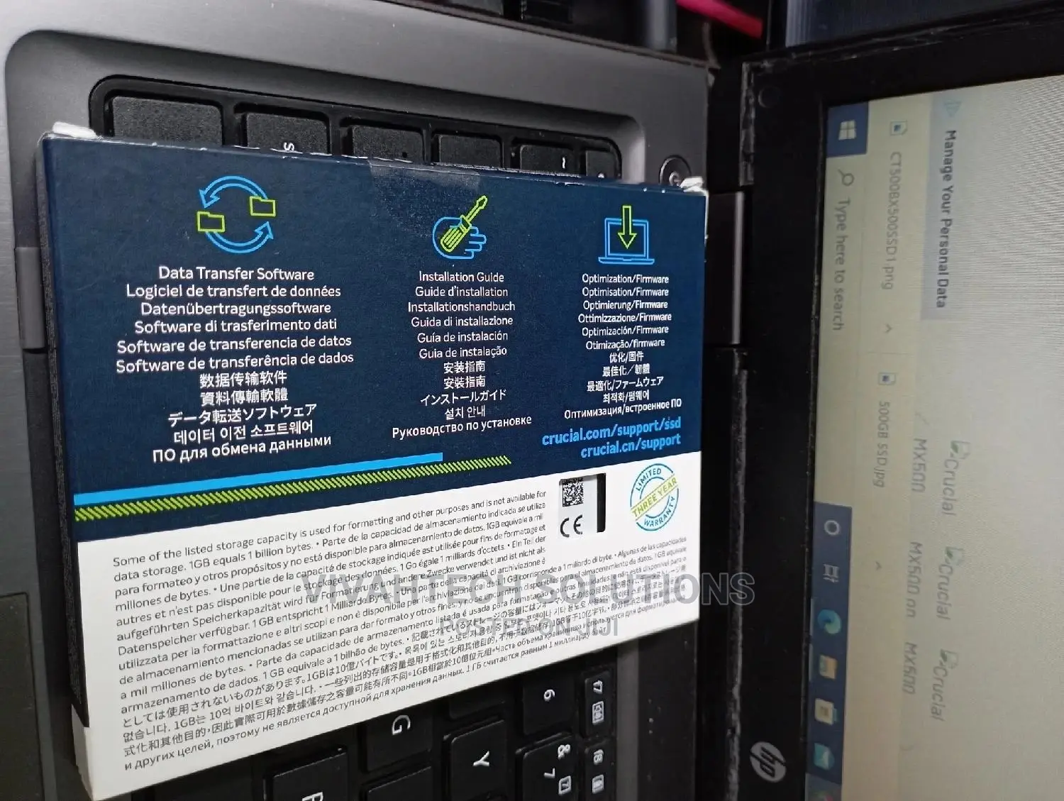 Crucial Bx500 2.5" Sata Internal Ssd 500gb