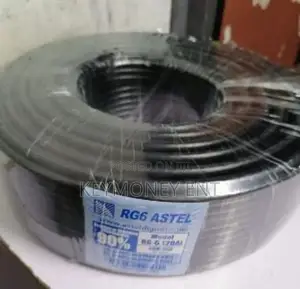 Affordable 100M RG6 Coaxial Cable – Black