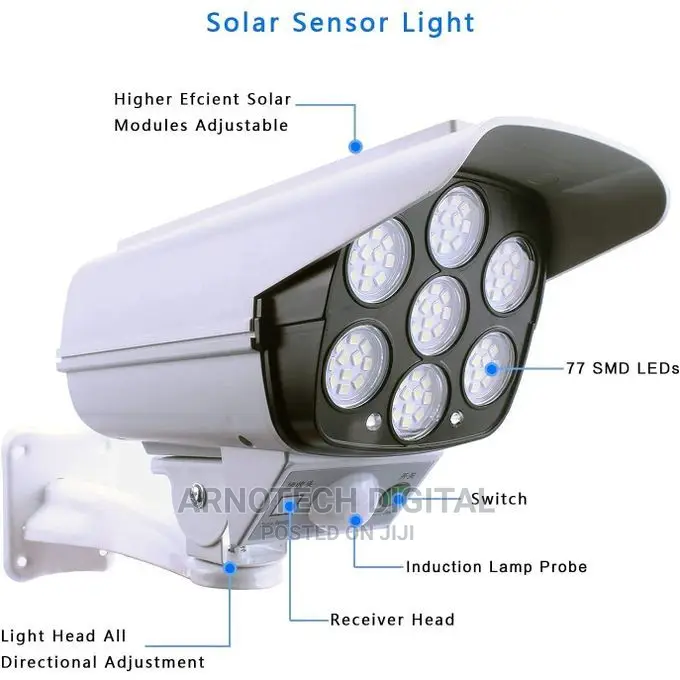 Solar Monitoring Motion Detection Light