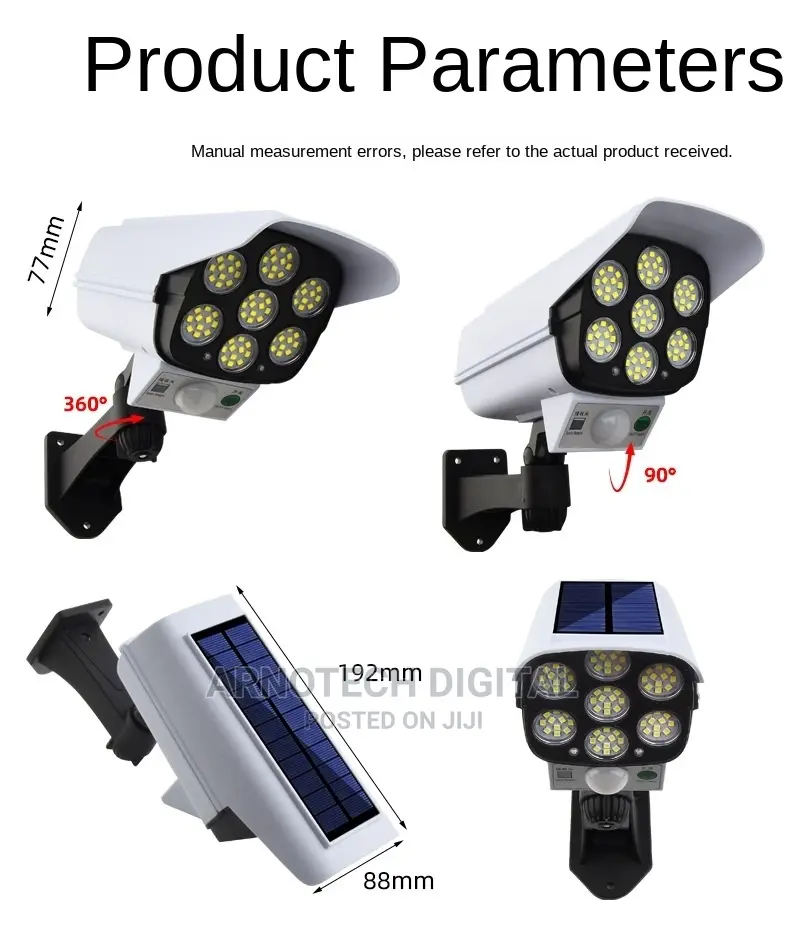 Solar Monitoring Motion Detection Light