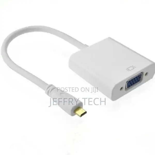 Micro HDMI to VGA Converter Adapter With 3.5mm Jack Audio Ca