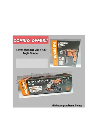 Hammer Drill 13mm 500w+Angle Grinder 760w