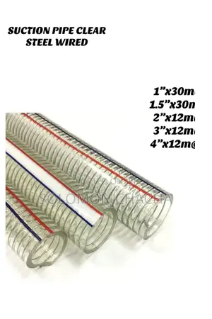 Clear Sunction Hose Pipes 4inch 12mtrs
