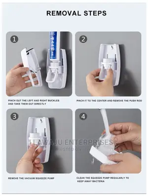 Toothpaste Dispenser + Toothbrush Holder