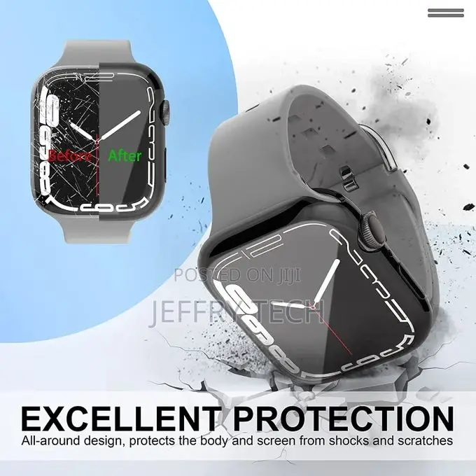 Case for Apple Watch Series 7 45mm Screen Protector Bumper,