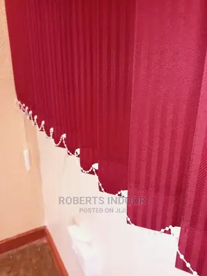 Maroon Vertical Office Window Blinds