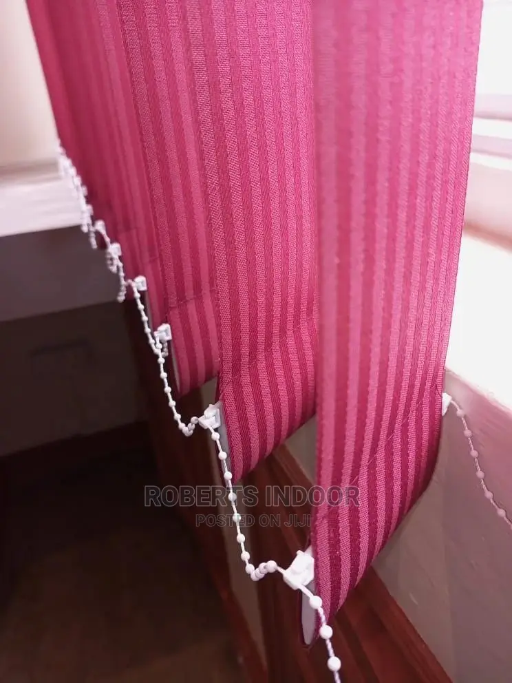 Maroon Vertical Office Blinds