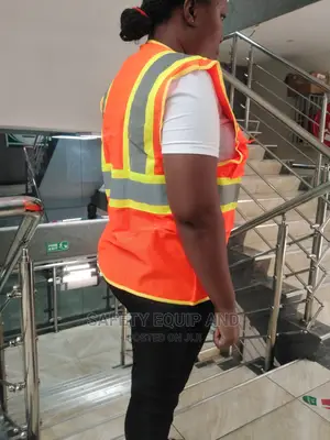 Orange Reflective Vests/With Pockets