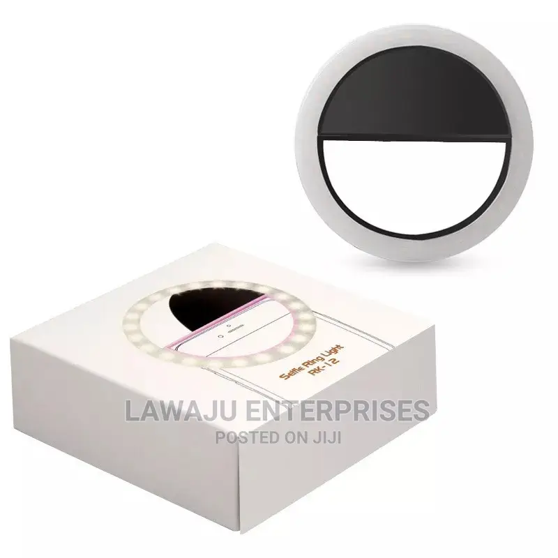 Black Selfie Ring Light