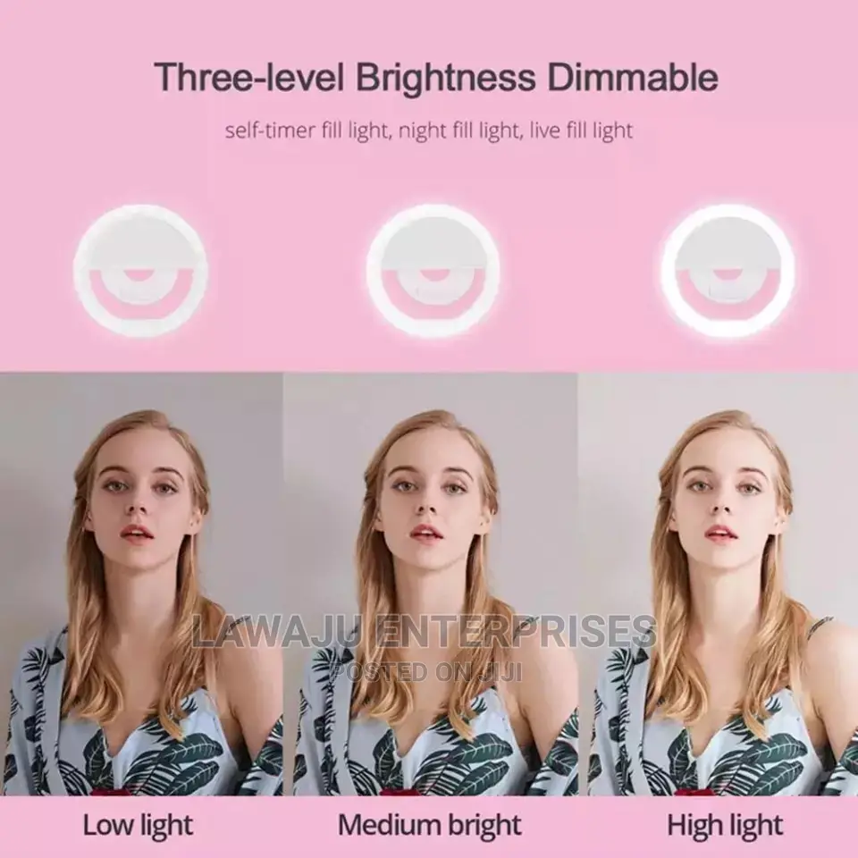 White Selfie Ring Light