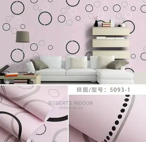 White Circled 3d Wallpaper