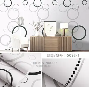 White Circled 3d Wallpaper