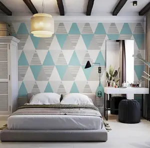 Triangular Blue 3d Wallpaper