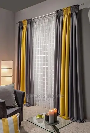 Grey and Yellow Curtains