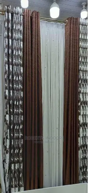 Brown Elegant Curtain