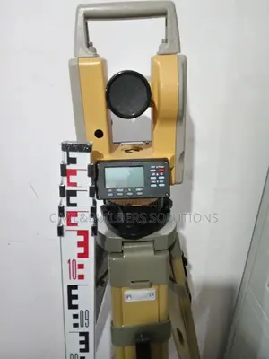 Topcon Total Station Tripod Stand And Staff Ruler