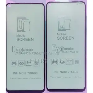 2 Screen Protector for Infinx Not7/X690 Ceramic - Black Fram
