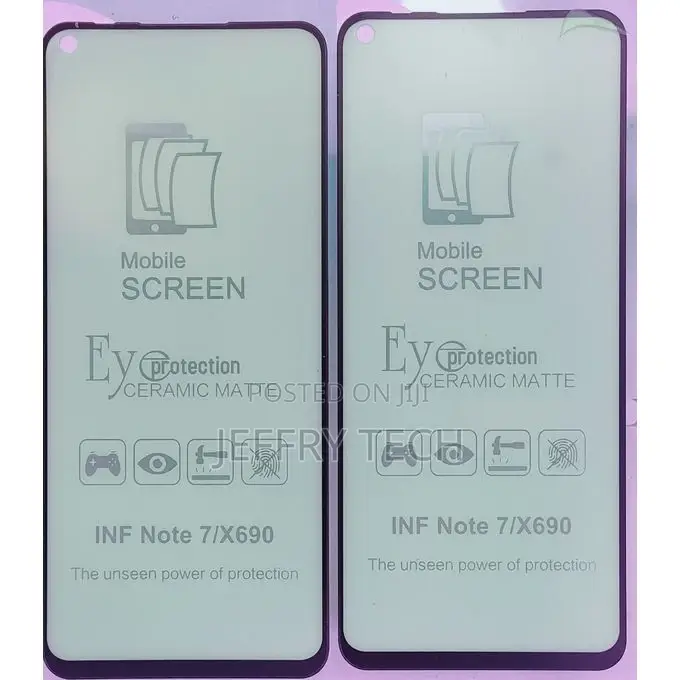 2 Screen Protector for Infinx Not7/X690 Ceramic - Black Fram