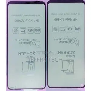 2 Screen Protector for Infinx Not7/X690 Ceramic - Black Fram