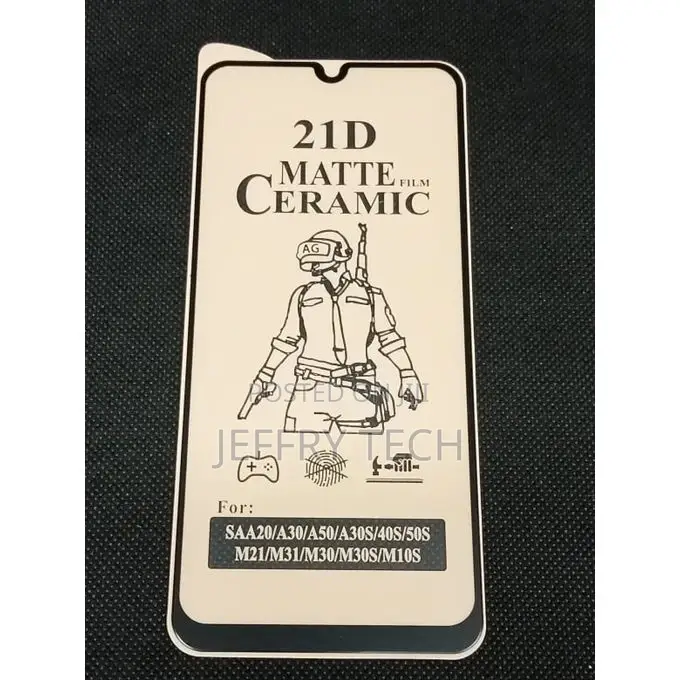 Ceramic Matte Screen Protector for Samsung Galaxy A22 - Blac