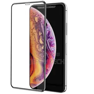 Tempered Glass Screen Protector for iPhone XS Max - Black