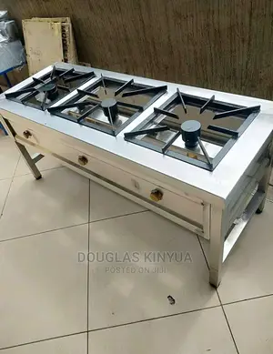 Gas Cooker Three Burner( Stainless Steel Make)