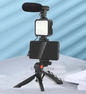Video Making Kit With Tripod, Microphone, And Phone Holder