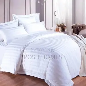 Cotton Stripped White Duvet
