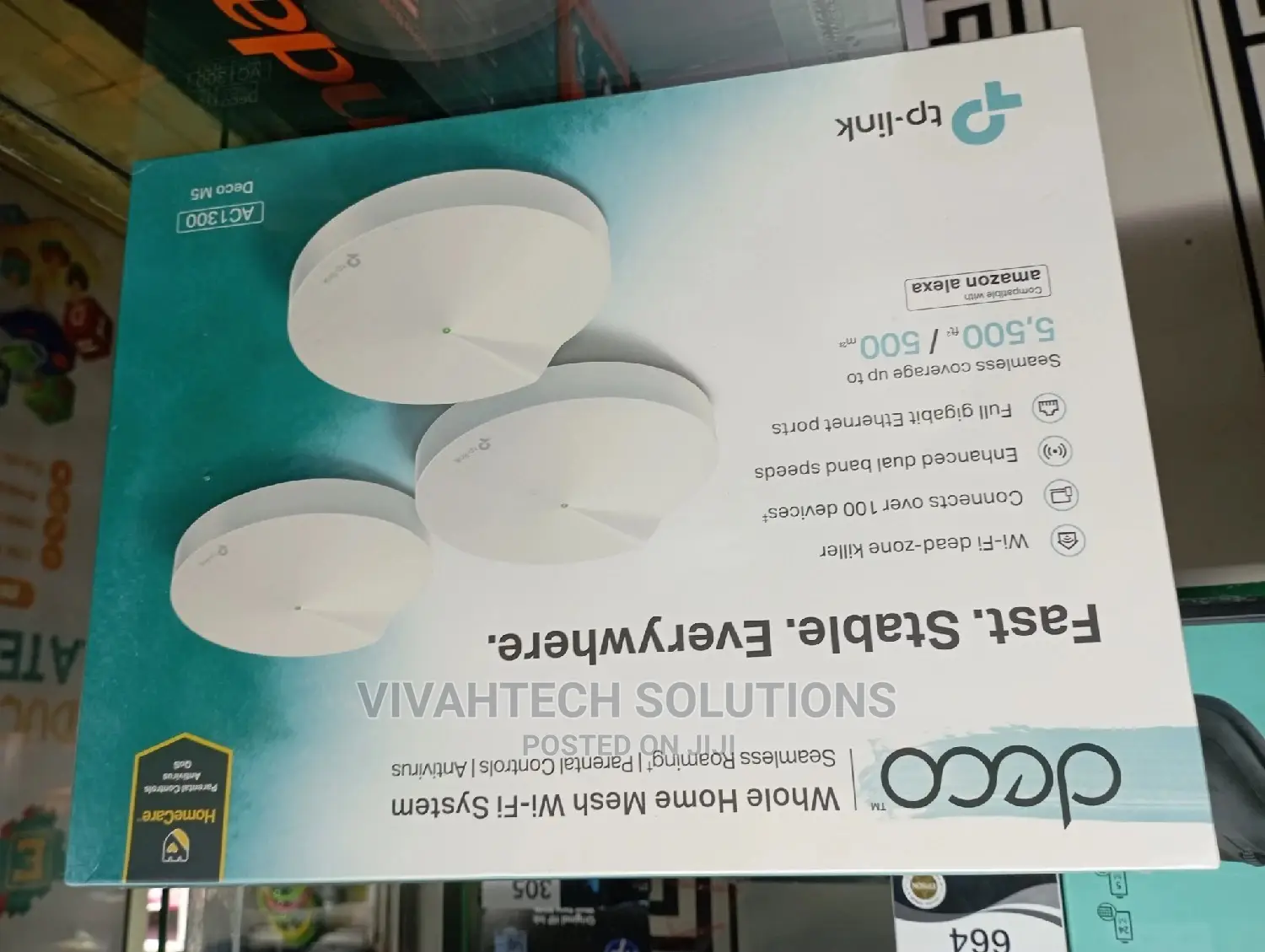 Deco M5 Tp-Link Whole Home Mesh Wi-Fi System Ac1300 {3 Pack}