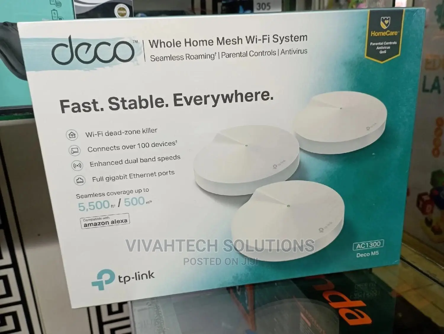 Deco M5 Tp-Link Whole Home Mesh Wi-Fi System Ac1300 {3 Pack}