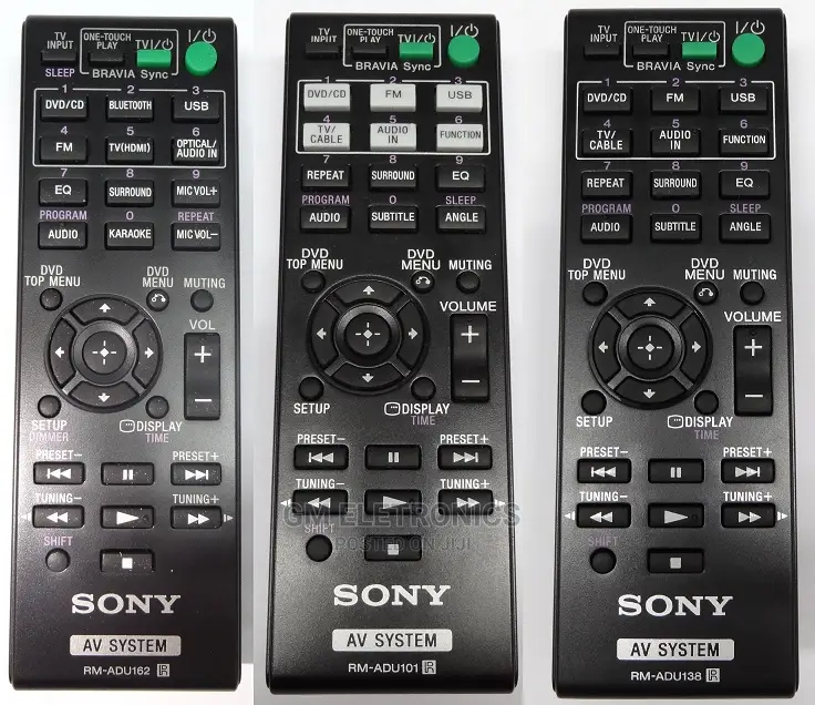 Sony Av System Replacement Remotes Control.