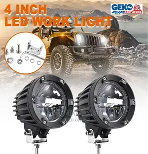 Dual Color Spot Light, Fog Light, 4inch Round (Pair)