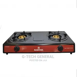 Rashnik Auto Ignition Two Burner Gas Stove