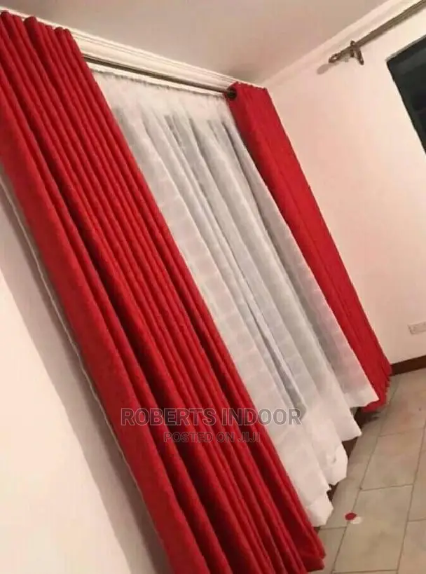Elegant Red Curtain