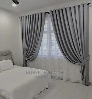Grey Elegant Curtain